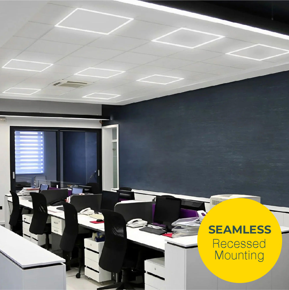 Modern T-Bar Light Fixture – Sleek, energy-efficient lighting solution perfect for commercial or residential spaces, offering bright and uniform illumination