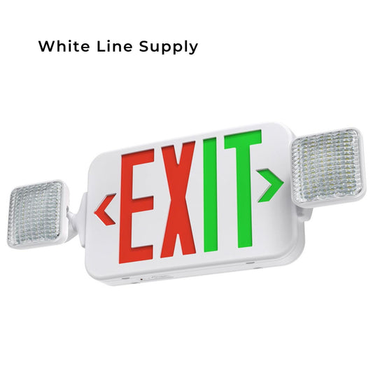 Led Exit Sign Combo Color with Remote