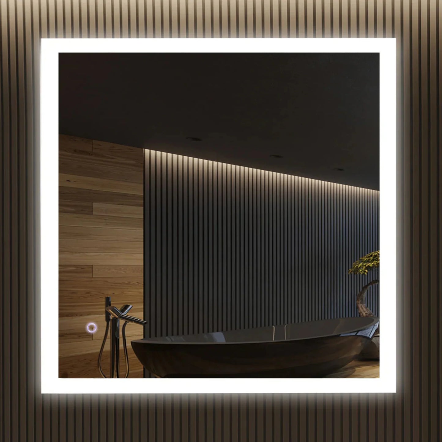 Led Mirror - Edges with Defogger 36x48