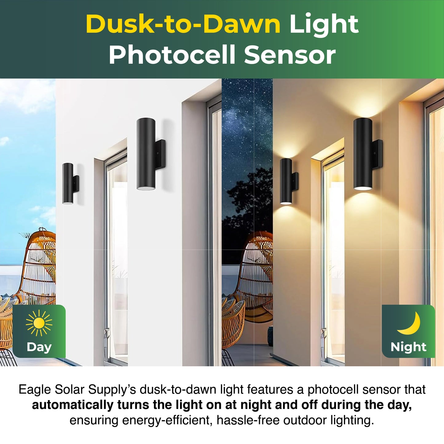 Up & Down Light – Versatile lighting fixture designed to illuminate both upward and downward, providing ambient and accent lighting for modern spaces