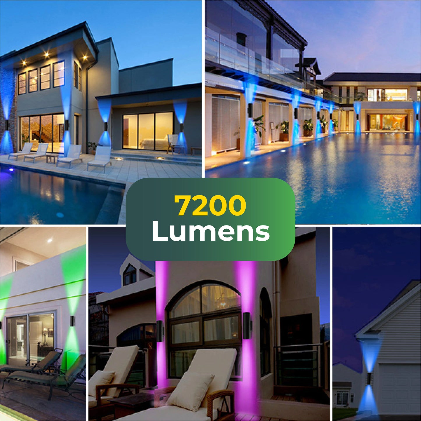 Led Up Down Lighting 72W